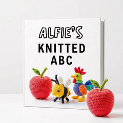 Personalised Knitted ABC Alphabet Book for 3 Months+