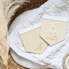 a close up of two tags on a towel