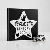 Personalised Baby Monochrome Picture Book for 0-3 months old