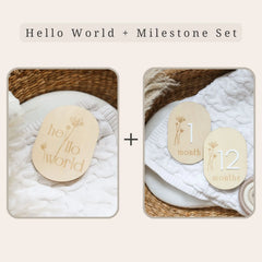 a basket filled with personalized wooden tags