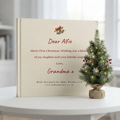 Personalised Baby Bear's First Christmas Book