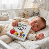 Personalised Knitted ABC Alphabet Book for 3 Months+