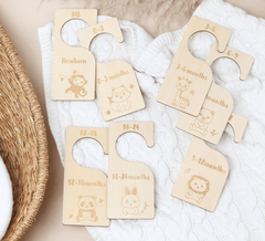 Animals Baby Clothes Dividers (Double sided) - Baby Pandas