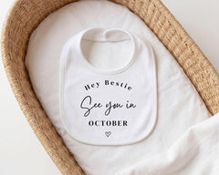 Pregnancy Announcement Baby Grow For Bestie Personalised Auntie