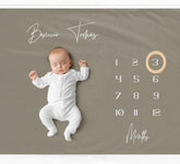 Sage Green Milestone Blanket