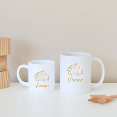 Personalised Boho Elephant Mug