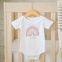 We Have a Secret to Tell You Rainbow Baby Vest