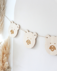 Bear Wooden Banner