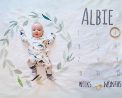 Foliage Milestone Blanket