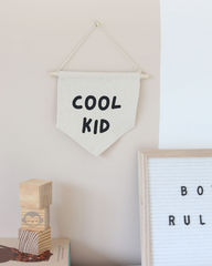 Cool Kid Small Canvas Banner