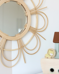 Posie Rattan Mirror