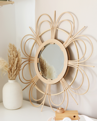 Posie Rattan Mirror