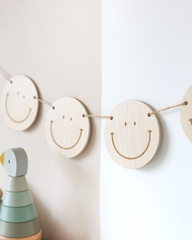 Smiley Face Wooden Banner