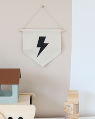 Lighting Bolt Small Canvas Banner