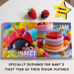 Personalised Knitted ABC Alphabet Book for 3 Months+