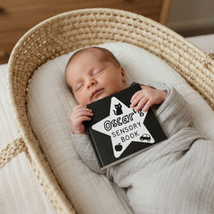 Personalised Baby Monochrome Picture Book for 0-3 months old