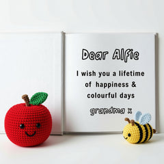 Personalised Knitted ABC Alphabet Book for 3 Months+