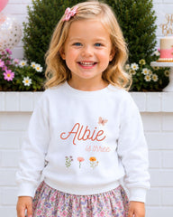 Butterfly Birthday Personalised Tee/Top For Toddler with Any Age