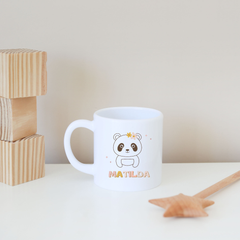 Personalised Floral Baby Panda Mug