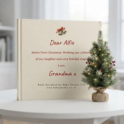 Personalised Baby Bear's First Christmas Book