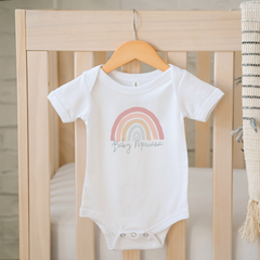 Personalised Rainbow Baby Vest