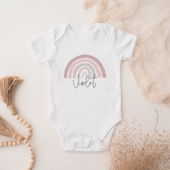 Personalised Rainbow Baby Vest