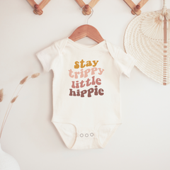 Stay Trippy Little Hippie Baby Vest