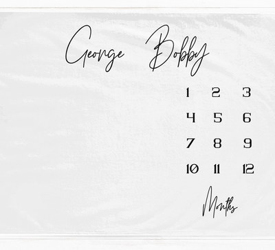 a white sheet with a black and white calendar on it