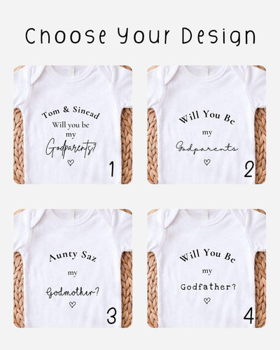 four white t-shirts with different text and numbers printed on them, suggesting a customizable design for a child's clothing.