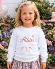 Butterfly Birthday Personalised Tee/Top For Toddler with Any Age