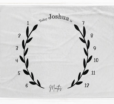Botanical Gender Neutral Milestone Blanket