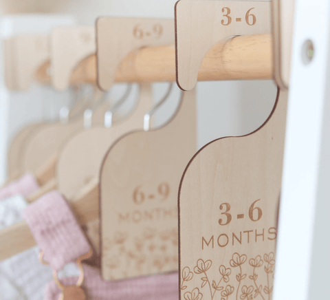 Wildflowers Baby Clothes Size Dividers (Double sided) - Baby Pandas