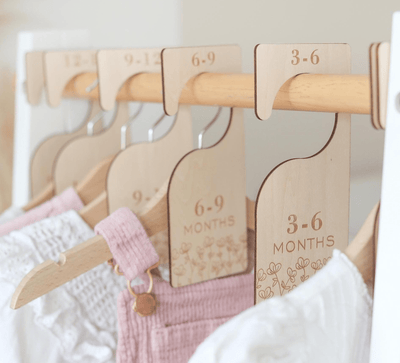 Wildflowers Baby Clothes Size Dividers (Double sided) - Baby Pandas