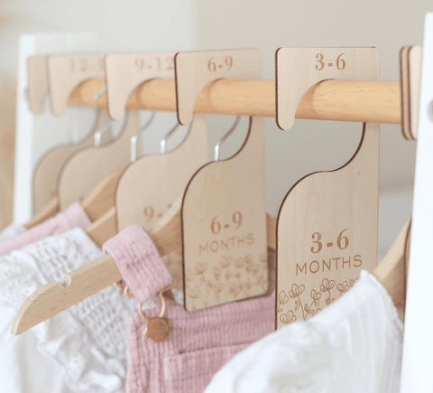 Wildflowers Baby Clothes Size Dividers (Double sided) - Baby Pandas